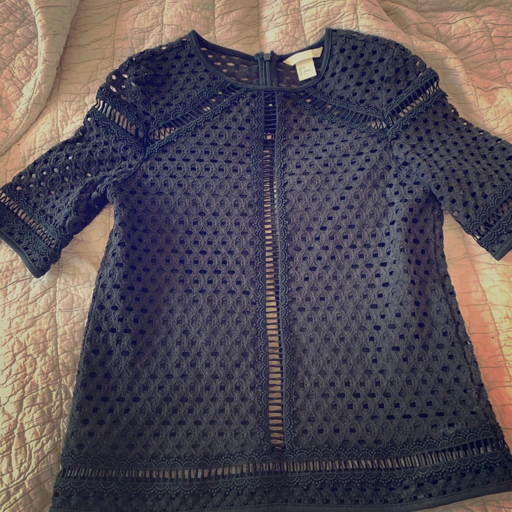 Super cute H & M open work top